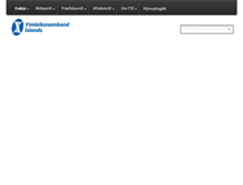 Tablet Screenshot of fimleikasamband.is